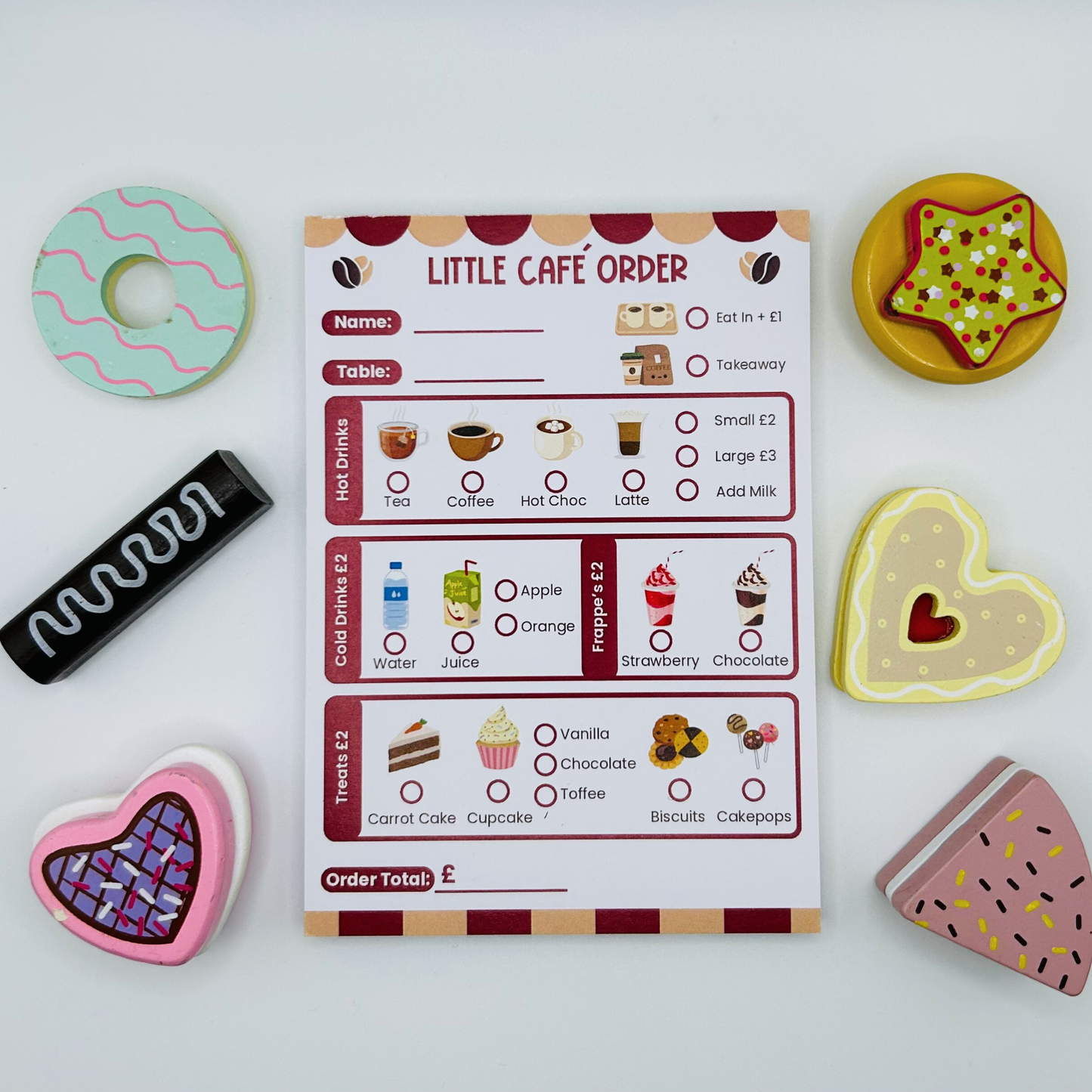 Cafe Role play. UK design