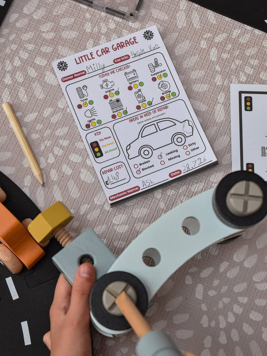 How to Set Up a Car Garage Role Play at Home (Kids Aged 3–7)