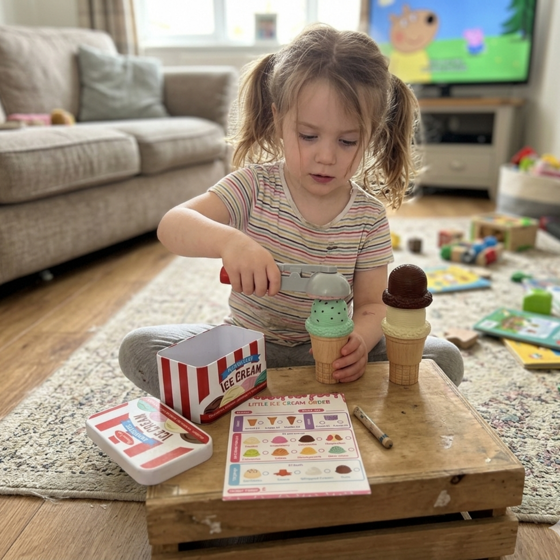 How to Set Up an Ice Cream Shop Role Play at Home (That They'll Want to Do Every Day)