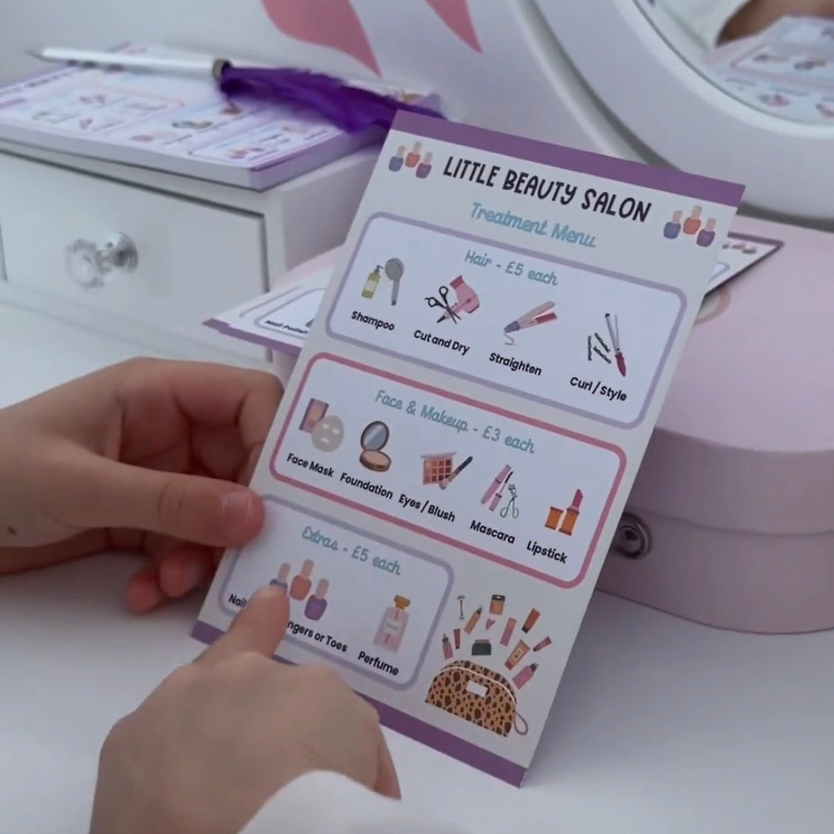 Beauty Salon role play pad