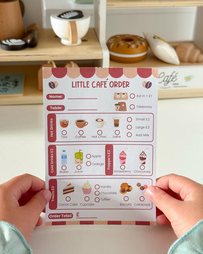 cafe pretend play