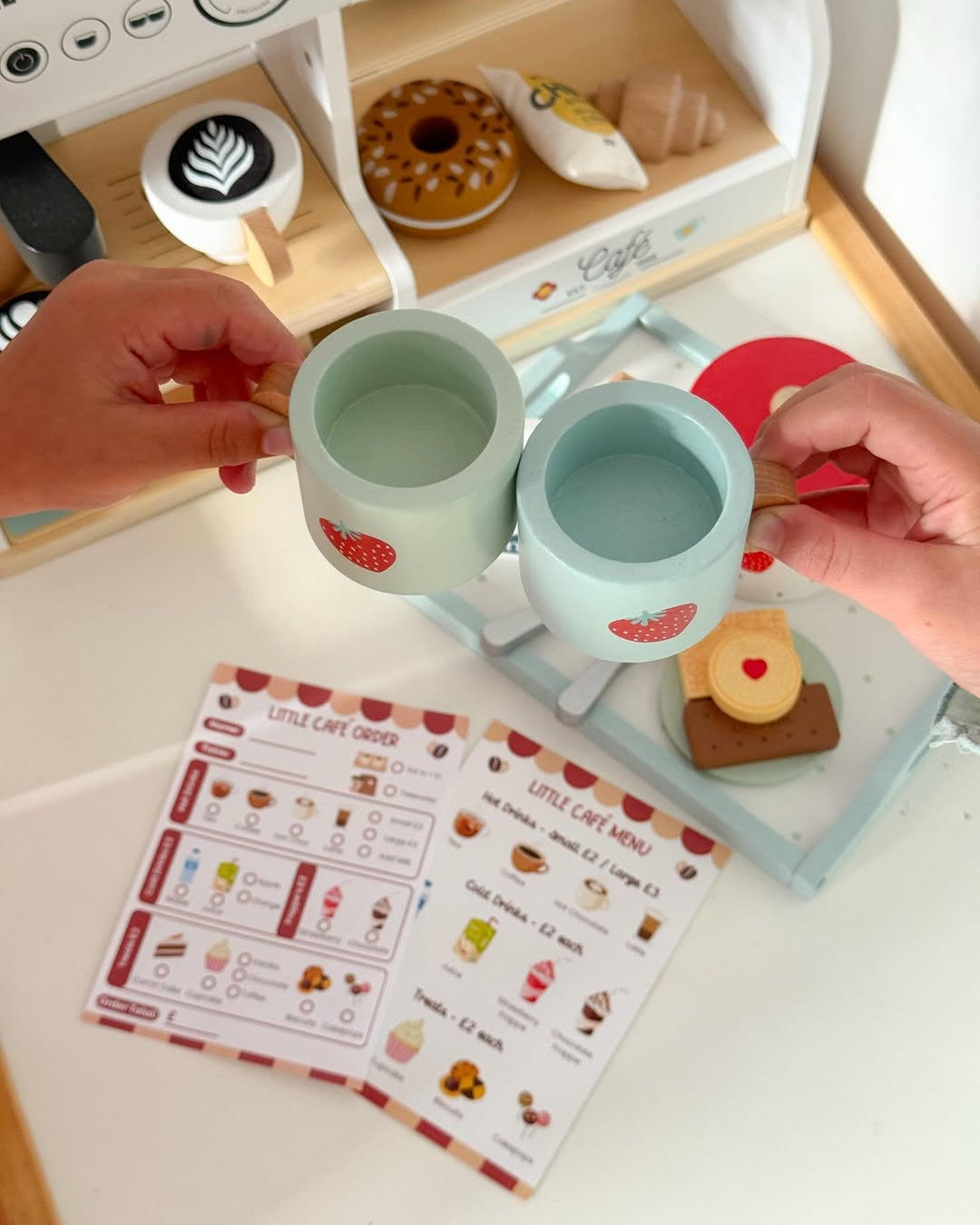 cafe pretend play pad