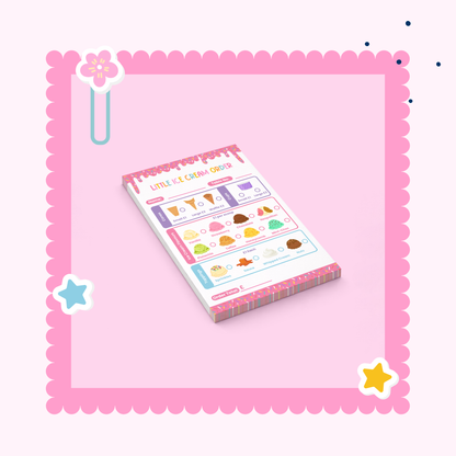 Little Ice Cream Store role play notepad for kids — UK