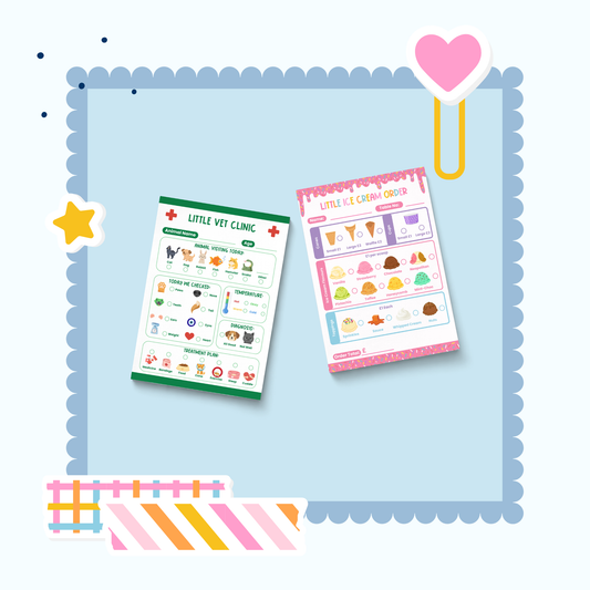 Vet & Ice Cream Role Play Pad Duo