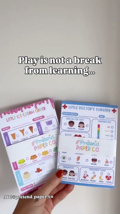 Little Ice Cream Role Play Pad